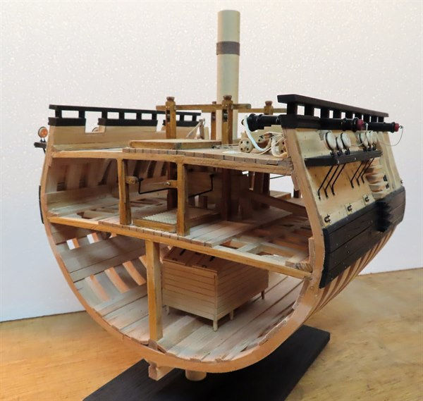 Image of HMS Blandford Cross Section