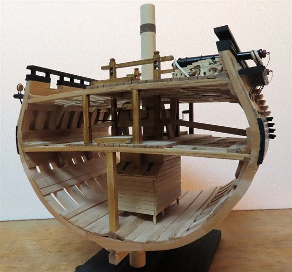 Image of HMS Blandford Cross Section