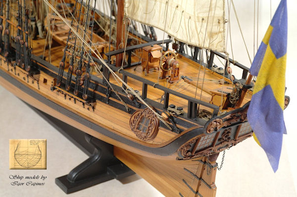 Image of 1:36 Scale Scratch Built Swedish Privateer