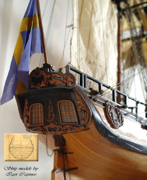 Image of 1:36 Scale Scratch Built Swedish Privateer