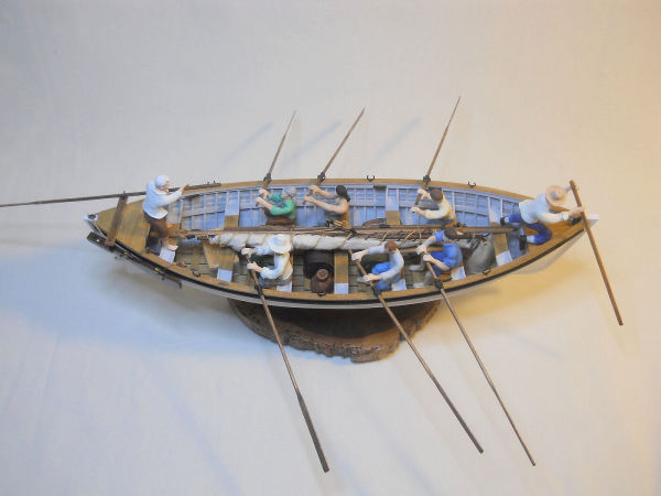 Image of Pitcairn Island 1930’s-era wooden longboat 1/24 Scale