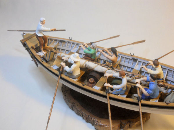 Image of Pitcairn Island 1930’s-era wooden longboat 1/24 Scale