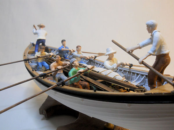 Image of Pitcairn Island 1930’s-era wooden longboat 1/24 Scale