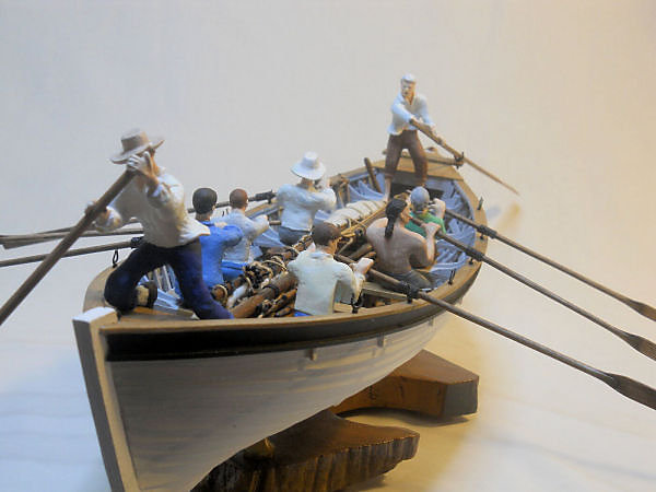 Image of Pitcairn Island 1930’s-era wooden longboat 1/24 Scale