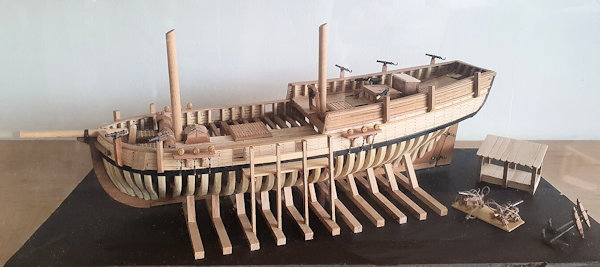 Image of Colonial Schooner Hannah in 1/48